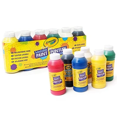 Afbeelding van Crayola Hobbyverf Afwasbare Verf Voor Kinderen 6 Kleuren 236ml