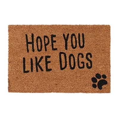 Afbeelding van Relaxdays deurmat spreuk dog cat 40 x 60 cm kokosvezels schoonloopmat antislip Hond