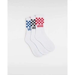Afbeelding van Vans DROP V Classic Check CREW 3PACK Sokken voor kinderen, Maat: 31.5 38, true red blue