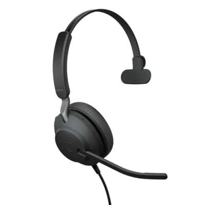Afbeelding van Jabra Evolve2 40 SE UC Mono Headset op oor met bekabeling USB C, A ruisisolatie geoptimaliseerd voor