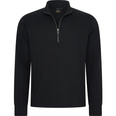 Afbeelding van Pique Longsleeve ZIP Blauw