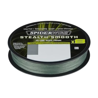Afbeelding van Spiderwire Stealth Smooth 8 Moss Green Gevlochten lijn (150m) 0,13mm