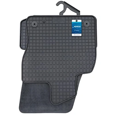 Afbeelding van Petex 20110 Vloermatset Rubber voor en achter 4 zwart