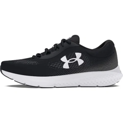 Afbeelding van Under Armour Charged Rogue 4 Hardloopschoenen neutraal, Heren, Maat: 42, Black white Acryl