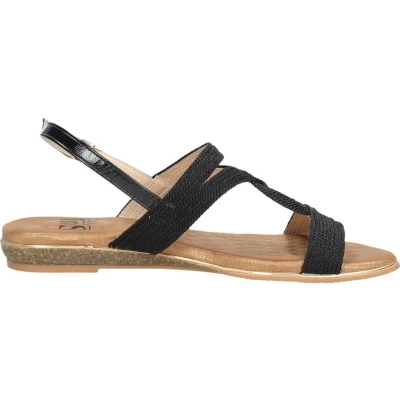 Afbeelding van SUB55 Sandalen Plat zwart Maat 36