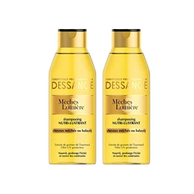 Afbeelding van DESSANGE Shampoo Nutri Lustrant Light strengen Formule verrijkt met zonnebloemzaadextracten en UV beschermingsfilter Voedt herleeft de glans Voor beschadigd haar 250 ml