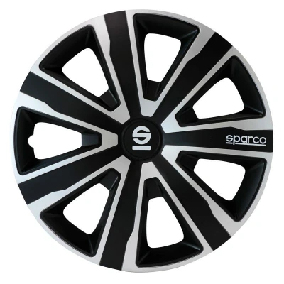 Afbeelding van SPARCO Palermo SPC1481SVBK Wieldoppen 14duim zwart/zilver