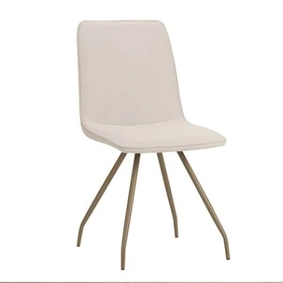 Afbeelding van Bronx71 Scandinavische eetkamerstoel Pippi off white gerecyclede stof