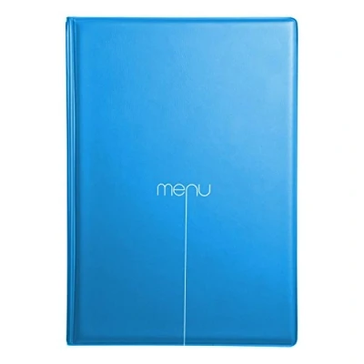 Afbeelding van Dag Style RIA43BM menumap, PVC, blauw, A4 (voor vellen 21 x 29,7 cm)