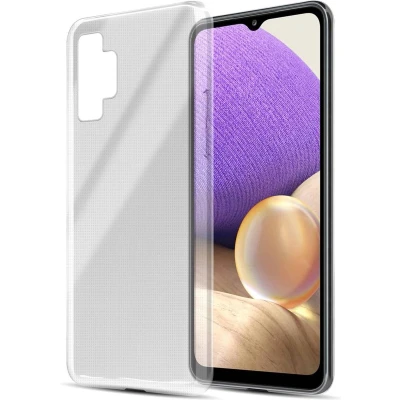 Afbeelding van Cadorabo Hoesje geschikt voor Samsung Galaxy A32 5G in VOLLEDIG TRANSPARANT Beschermhoes gemaakt van flexibel TPU Silicone Case Cover