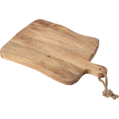 Afbeelding van J Line Organic Vierkant snijplank hout naturel L