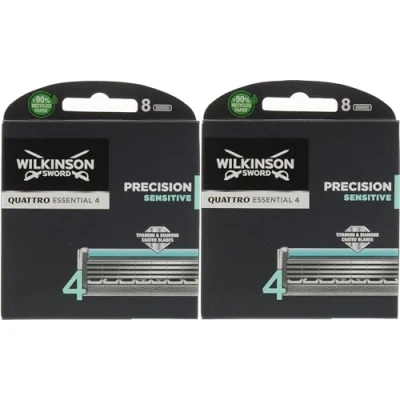 Afbeelding van Wilkinson Sword Sensitive Quattro Titanium scheermesjes x 16 mesjes