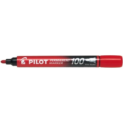 Afbeelding van Pilot Permanent Marker 100 Rood 1 stuks