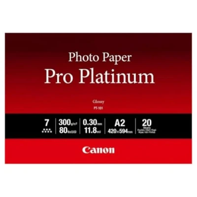 Afbeelding van Canon PT 101 Pro Platinum Photo Paper 300 gram A2 (20 vel) Fotopapier