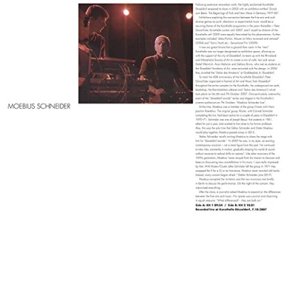 Afbeelding van Dieter Moebius &amp; Stefan Schneider Kunsthalle Düsseldorf (12&quot; Vinyl Single) (Limited Edition)