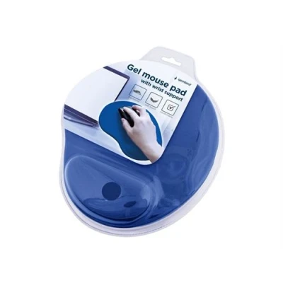 Image de Gembird MP GEL B Tapis de souris avec repose poignets bleu