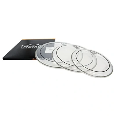 Afbeelding van Remo velSet Pinstripe, clear, Rock: 10&quot;,12&quot;,16&quot; Drumvellen set