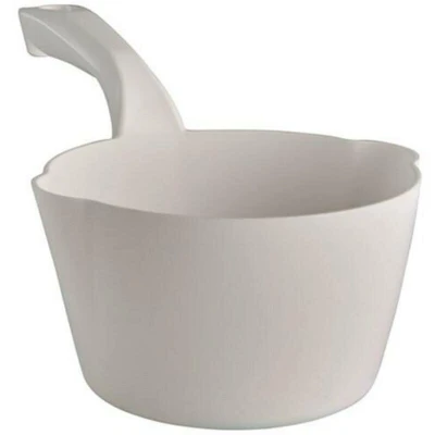 Image de VIKAN 56815 pelle à main ronde, 1 litre, blanc 5681/5