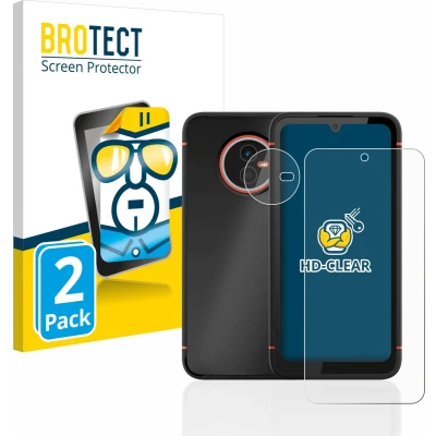 Afbeelding van BROTECT Screenprotector voor Gigaset GX4 / Pro (Voor+Camera) Folie Beschermfolie transparant (2 Stuks)