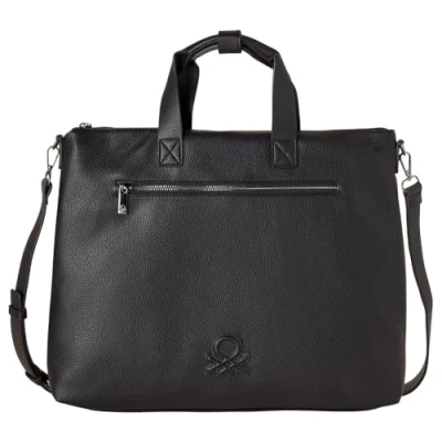 Afbeelding van United Colors of Benetton Laptoptas, Heren, Maat: One Size, Black