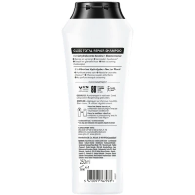 Afbeelding van Gliss Total Repair Shampoo 250ML