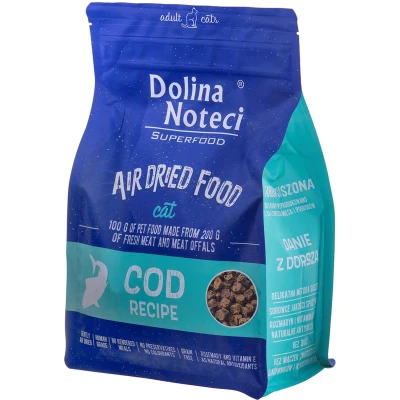 Afbeelding van Dubbelpak: 2x1kg Dolina Noteci Superfood Feline droog kabeljauw kattenvoer