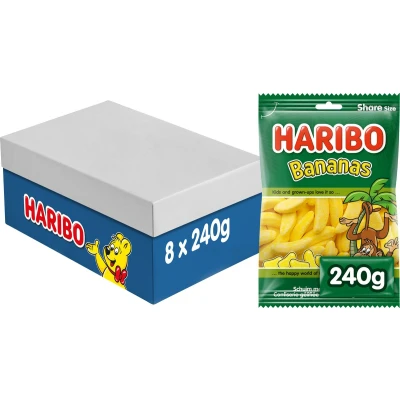 Afbeelding van Haribo Zak Bananen 8x240g