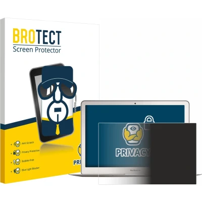 Afbeelding van BROTECT privacy screenprotector voor Apple MacBook Air 13&quot; 2017 Folie Beschermfolie Blauwlichtfilter