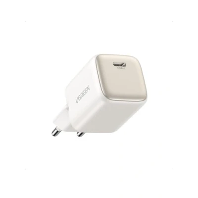 Afbeelding van UGREEN Nexode 30 W snellader USB C met GaN Tech compatibel iPhone 16 Plus Pro Max 15 14 13 12 11 Pixel 9 8 7 6 iPad Air Mini MacBook Galaxy S24 Ultra S23 A15 A05s (wit)