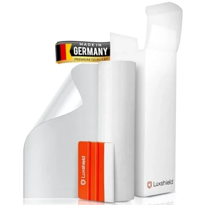 Afbeelding van Luxshield Lakbeschermingsfolie, 30 x 100 cm, voor auto&#039;s, motorfietsen, fietsen transparante beschermfolie zelfklevend in DE