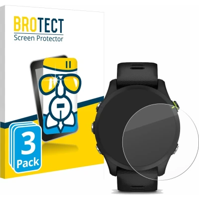 Afbeelding van BROTECT Screenprotector voor Garmin Forerunner 255 / Music Folie Beschermfolie Beschermglas transparant (3 Stuks)