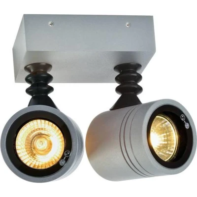 Afbeelding van SLV MYRA 233094 LED buitenlamp (wand) GU10 50 W Grijs