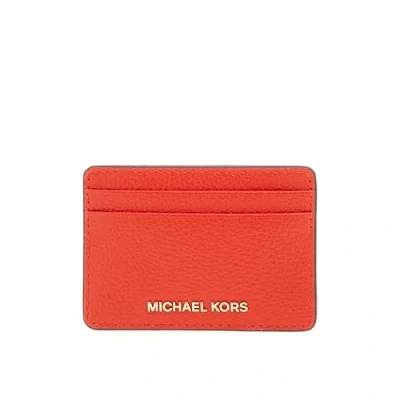 Afbeelding van Michael Kors JET Setcard Holder Visitekaarthouder, Dames, Maat: One Size, Burnt sienna