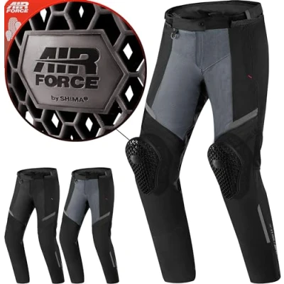 Afbeelding van SHIMA Rush 2.0 Vented Waterproof Dames Zwart Grijs Textiele Motorbroek Maat XL Broek