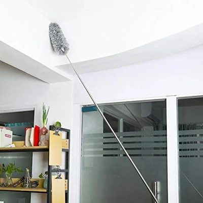 Afbeelding van zaote Telescopische Veer Dusters Uitschuifbare Cobweb Duster met Pole Microfiber voor het reinigen Hoge Plafond Fans, Blinds, Cobweb, Auto&#039;s normaal