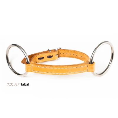 Image de F.R.A. Mors en Cuir Tabal avec Lanière de Muserolle 11,5cm