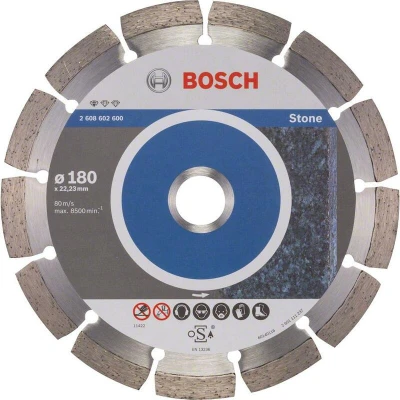 Image de BOSCH 2608602600 Disque de coupe diamanté Standard pour la pierre 180 x 22,23 2 10 mm