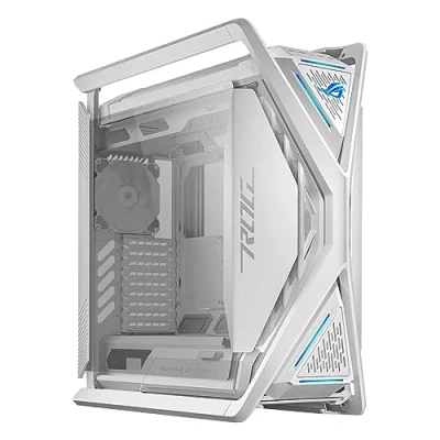 Afbeelding van Asus GR701 ROG Hyperion White Midi tower Gaming behuizing Wit 4 voorgeïnstalleerde ventilators, Geïntegreerde verlichting, Stoffilter