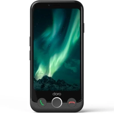 Image de DORO Aurora A10 4G smartphone double SIM RAM 4 Go / Mémoire interne 64 microSD slot Écran LCD 4.5&quot; 1280 x 720 pixels (60 Hz) rear camera 13 MP front 5
