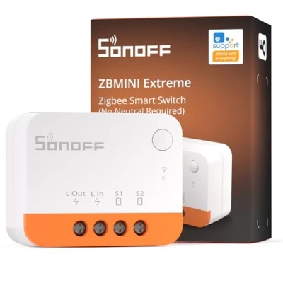 Image de SONOFF Interrupteur intelligent Zigbee Pas de conducteur neutre nécessaire Fonctionne avec Alexa et Google Home Nécessite une passerelle