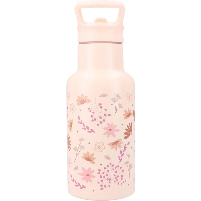 Afbeelding van Kidzroom Enchanted Memories Drinkfles Roze 350ml Bloemen Schoolbeker