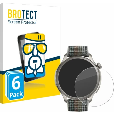 Afbeelding van BROTECT Screenprotector voor Huami Amazfit Balance Folie Beschermfolie Beschermglas transparant (6 Stuks)