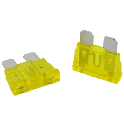 Afbeelding van SeKi 5 stuks platte zekeringen ATO standaard 20 A geel 19 mm 32 V/DC voor boot caravan