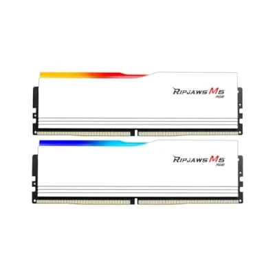 Afbeelding van G.Skill Ripjaws M5 RGB Werkgeheugenset voor PC Retail DDR5 48 GB 2 x 24 Non ECC 5200 MHz 288 pins DIMM CL40 F5 5200J4040A24GX2 RM5RK