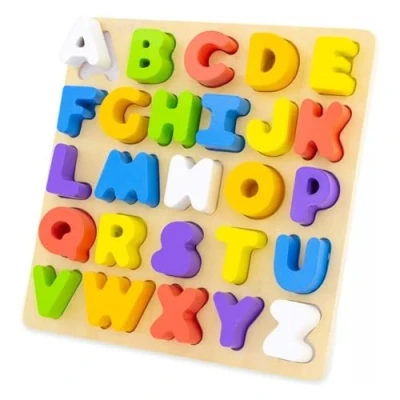 Afbeelding van Ulysse Houten Alfabet Puzzel 26 Stukjes