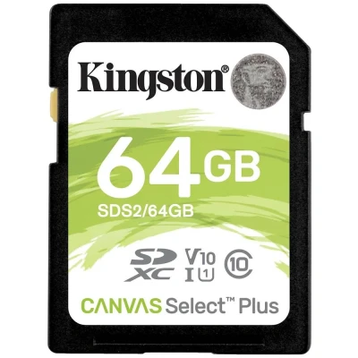 Afbeelding van Kingston Canvas Select Plus Flashgeheugenkaart 64 GB Video Class V10 / UHS I U1 Class10 SDXC