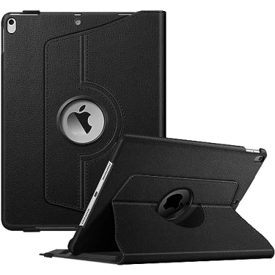 Afbeelding van Fintie Draaibare hoes voor iPad Air 10,5 inch (3e generatie) 2019/iPad Pro 2017 met ingebouwde stylushouder, 360 graden rotatie slaap/activering, zwart
