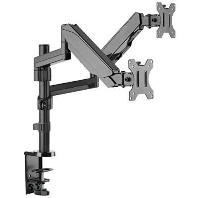 Afbeelding van RICOO 17 32 inch dubbele monitor mechanische veer bureaustandaard VESA desktop beugel TS9611 arm voor 2