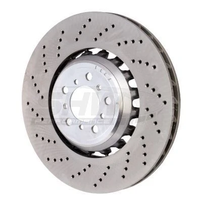 Afbeelding van SHW Performance remschijf BMW: 2 Coupe Vooras links 36mm Geperforeerd, interne ventilatie, tweedelige Gecoat High carbon BFL48251
