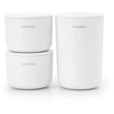 Afbeelding van Brabantia ReNew Opbergpotjes Set 3 delig White